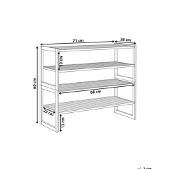 UVALDA - Badkamerkast - Lichthout - Bamboe