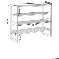 UVALDA - Badkamerkast - Lichthout - Bamboe