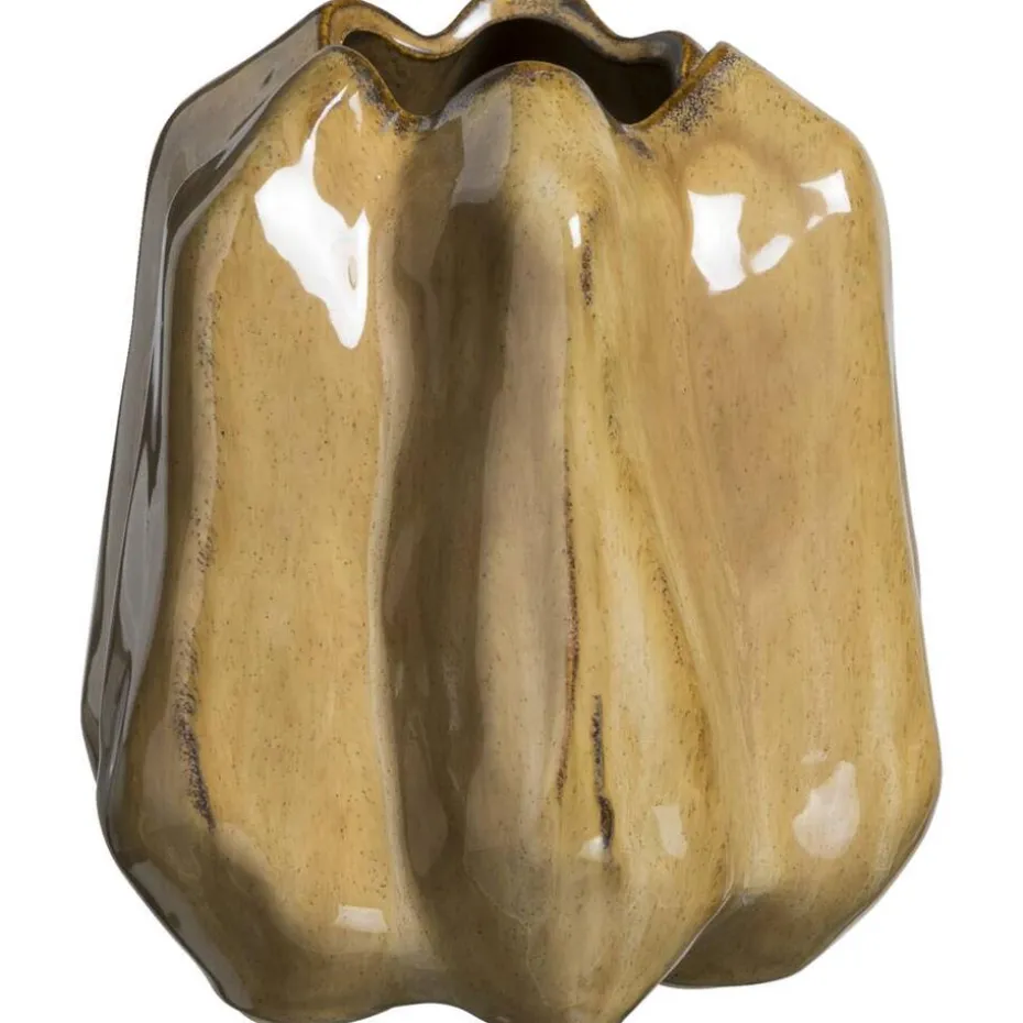 Vaas Fleurie - zand - stoneware - 16,5x14,5x16,2 cm