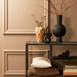 Vaas Kavandu - Zwart - 22x14x40cm