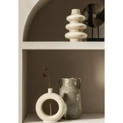 Vaas Lotus - off-white - keramiek - 22x20x6 cm