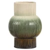 Vaas Olivia - groen - keramiek - 18xØ13 cm