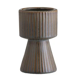 Vaas Ribe - bruin - keramiek - 19,5xØ12 cm