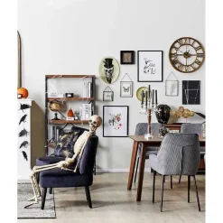 VAASA - Fauteuil - Zwart - Fluweel