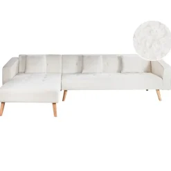 VADSO - Hoekslaapbank - Gebroken wit - Rechterzijde - Bouclé