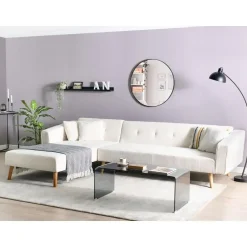 VADSO - Hoekslaapbank - Gebroken wit - Rechterzijde - Bouclé