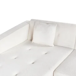 VADSO - Hoekslaapbank - Gebroken wit - Rechterzijde - Bouclé