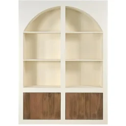 Vakkenkast Beige - 150x38x210cm - 8 Vakken - Miné