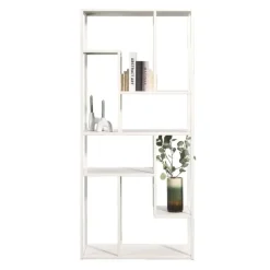 Vakkenkast Stan - zand - metaal - 188x85x35 cm