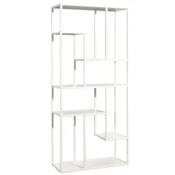 Vakkenkast Stan - zand - metaal - 188x85x35 cm