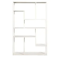 Vakkenkast Stan - zand - metaal - 188x120x35 cm