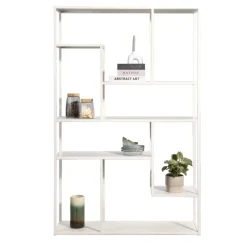 Vakkenkast Stan - zand - metaal - 188x120x35 cm