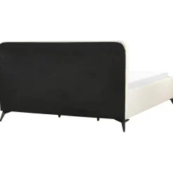 VALOGNES - Tweepersoonsbed - Beige - 180 x 200 cm - Corduroy