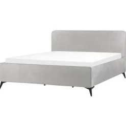 VALOGNES - Tweepersoonsbed - Lichtgrijs - 180 x 200 cm - Corduroy