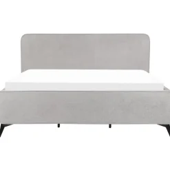 VALOGNES - Tweepersoonsbed - Lichtgrijs - 180 x 200 cm - Corduroy