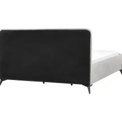 VALOGNES - Tweepersoonsbed - Lichtgrijs - 180 x 200 cm - Corduroy