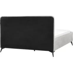 VALOGNES - Tweepersoonsbed - Lichtgrijs - 160 x 200 cm - Corduroy