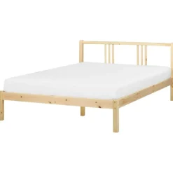 VANNES - Bed - Lichthout - 140 x 200 cm - Dennenhout