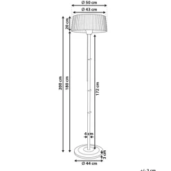 VARAZZE - Terrasverwarmer - Grijs - Staal