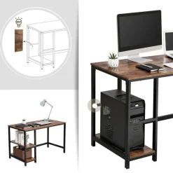 Vasagle Bureau - Werktafel - Vintage Tafel