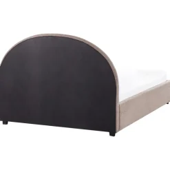 VAUCLUSE - Bed met opbergruimte - Taupe - 140 x 200 cm - Bouclé