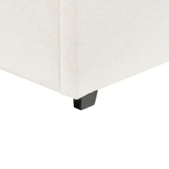 VAUCLUSE - Bed met opbergruimte - Lichtbeige - 160x200 cm - Polyester