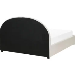 VAUCLUSE - Bed met opbergruimte - Lichtbeige - 160x200 cm - Polyester