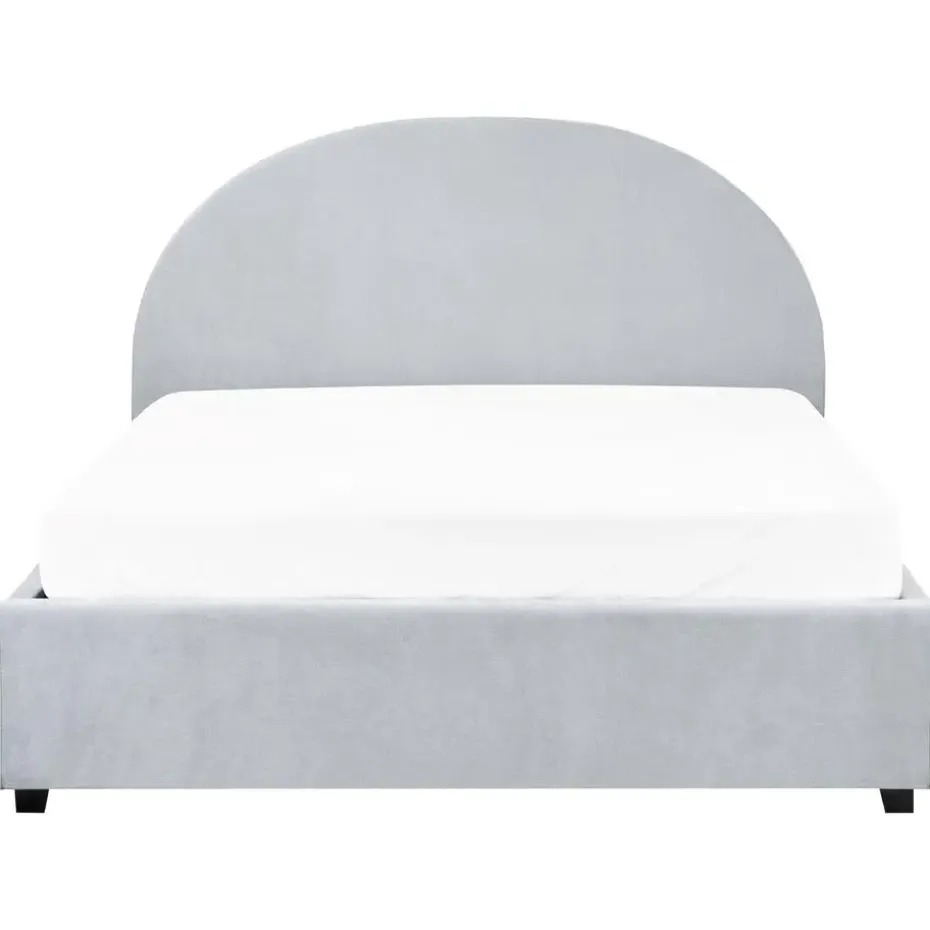 VAUCLUSE - Bed met opbergruimte - Lichtblauw - 140 x 200 cm - Stof