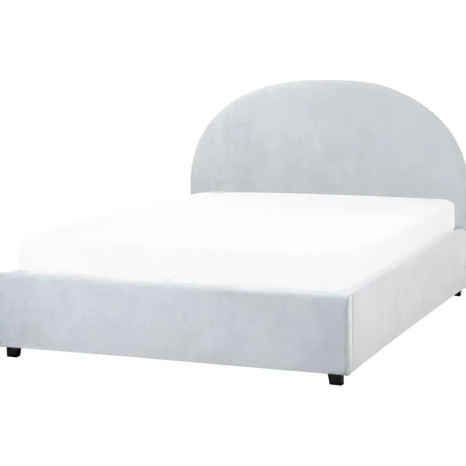 VAUCLUSE - Bed met opbergruimte - Lichtblauw - 140 x 200 cm - Stof
