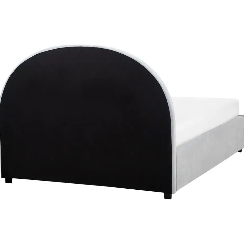 VAUCLUSE - Bed met opbergruimte - Lichtblauw - 140 x 200 cm - Stof