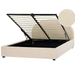 VAUCLUSE - Bed met opbergruimte - Beige - 140 x 200 cm - Polyester