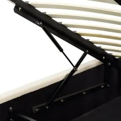 VAUCLUSE - Bed met opbergruimte - Beige - 140 x 200 cm - Polyester