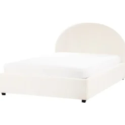 VAUCLUSE - Bed met opbergruimte - Gebroken wit - 140 x 200 cm - Bouclé