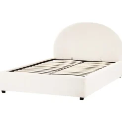 VAUCLUSE - Bed met opbergruimte - Gebroken wit - 140 x 200 cm - Bouclé