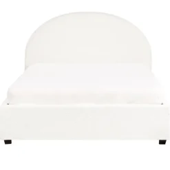 VAUCLUSE - Bed met opbergruimte - Gebroken wit - 140 x 200 cm - Bouclé