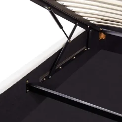 VAUCLUSE - Bed met opbergruimte - Gebroken wit - 140 x 200 cm - Bouclé