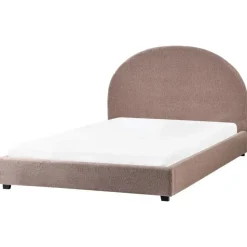 VAUCLUSE - Tweepersoonsbed - Taupe - 140 x 200 cm - Bouclé