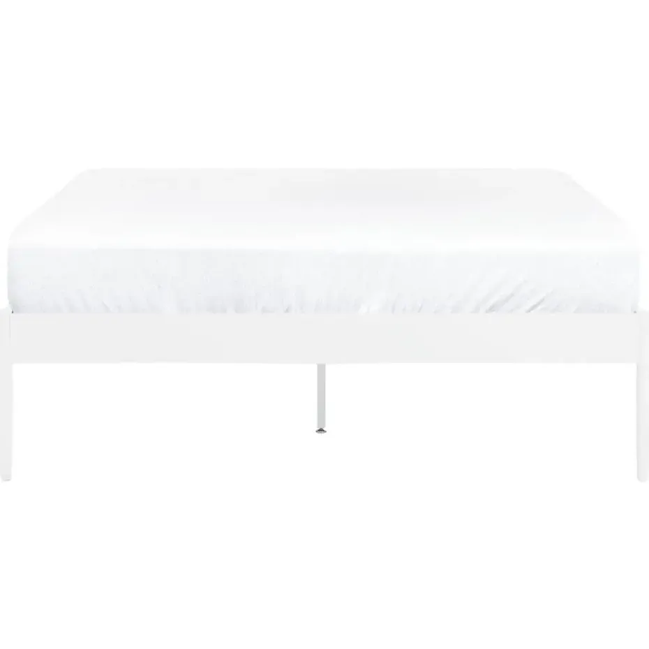 VAURS - Tweepersoonsbed - Wit - 140 x 200 cm - Staal