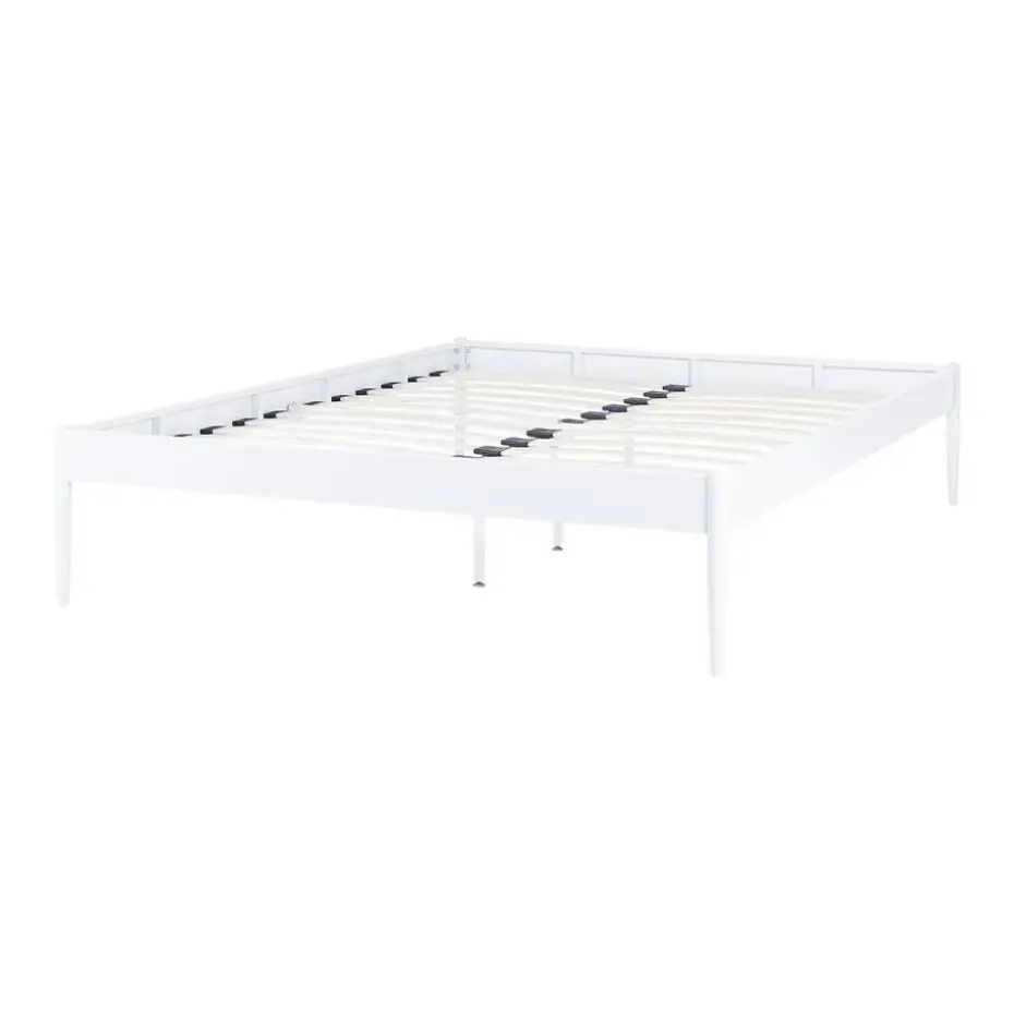 VAURS - Tweepersoonsbed - Wit - 140 x 200 cm - Staal