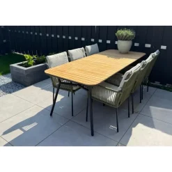 VDG Bella tuintafel - teakhout - 220x95 cm