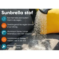 VDG Boavista/Toronto Sunbrella loungeset (4-delig) - Nature Grey