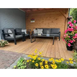 VDG Hugo stoel-bank loungeset - antraciet