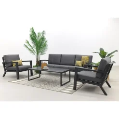 VDG Hugo stoel-bank loungeset - antraciet