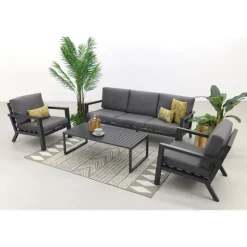 VDG Hugo stoel-bank loungeset - antraciet