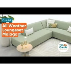 VDG Malaga/Mindo - hoekbank loungeset chaise longue - green