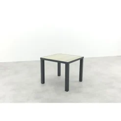VDG Nola tuintafel 90x90 cm. - Antraciet/Houtlook