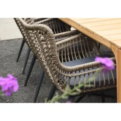 VDG Set van 4 - Jasmine dining tuinstoel - Naturel