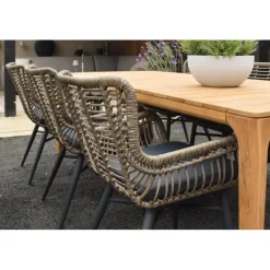 VDG Set van 4 - Jasmine dining tuinstoel - Naturel