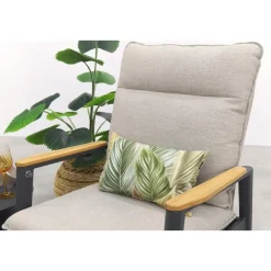 VDG Solaro/Velora verstelbare loungestoelen set (3-delig) - Royal grey / Zand