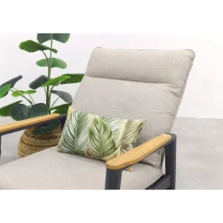 VDG Solaro/Velora verstelbare loungestoelen set (3-delig) - Royal grey / Zand